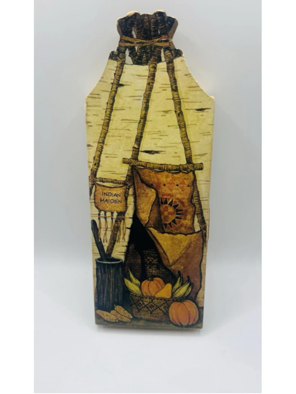 Vintage Hallmark Indian Maiden Holiday Doll Original Box Plymouth Thanksgiving